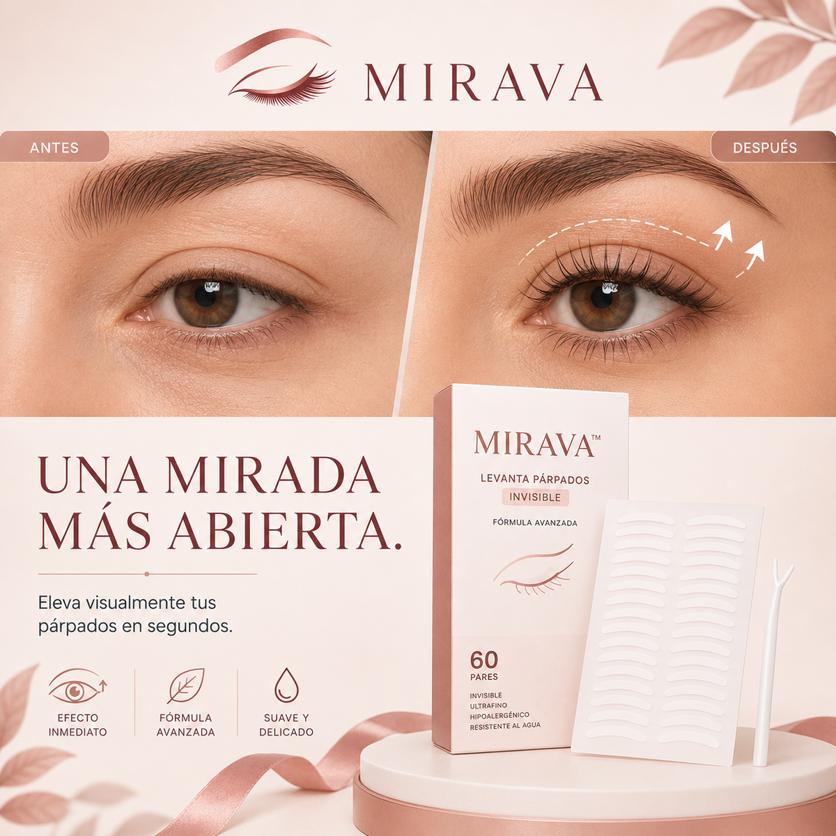 Mirava™ - Parches Elevadores para Párpados